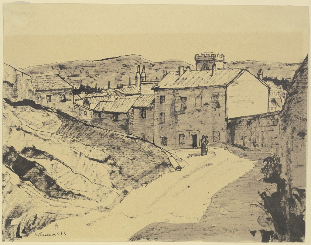 Street in Villeneuve, Hermann Lismann