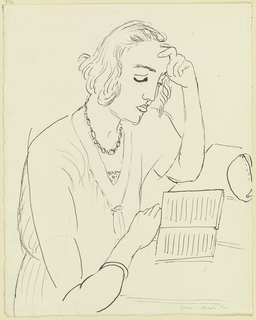 Reading woman, Henri Matisse