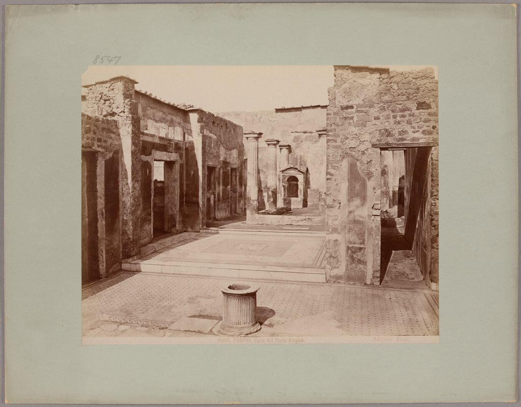 Pompeii: House of the Tragic Poet, No. 5056, Giacomo Brogi