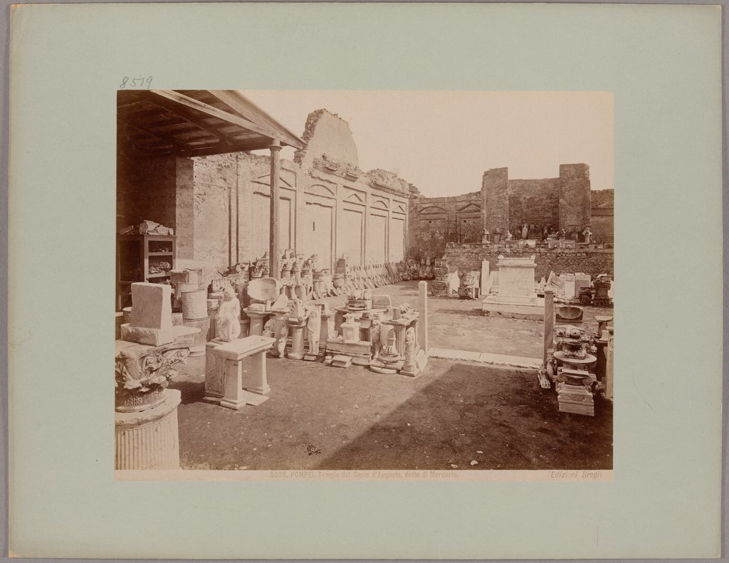 Pompeii: Temple of the Genius of Augustus, called Mercury, No. 5028, Giacomo Brogi