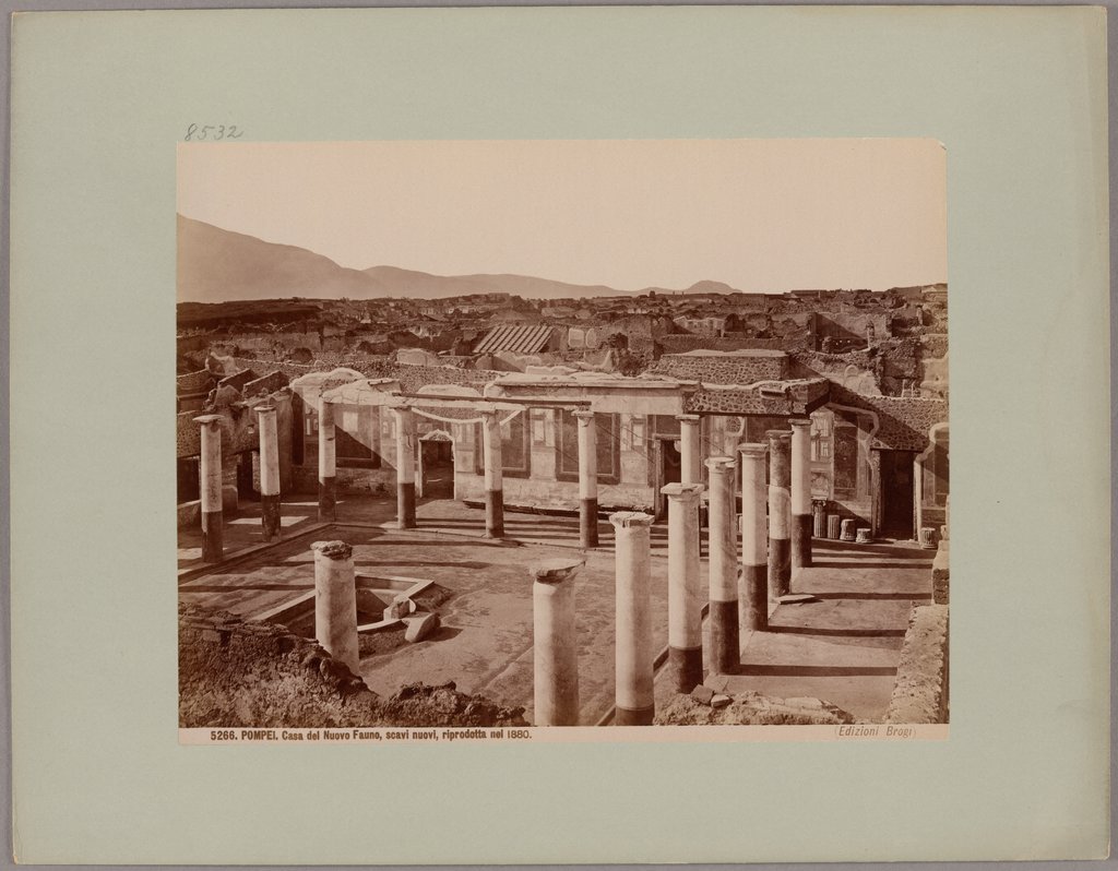 Pompeii: House of the New Faun, new excavations, reproduced in 1880, No. 5266, Giacomo Brogi