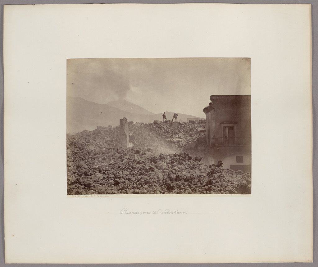 Ruins of Saint Sebastian, Giorgio Sommer;   attributed