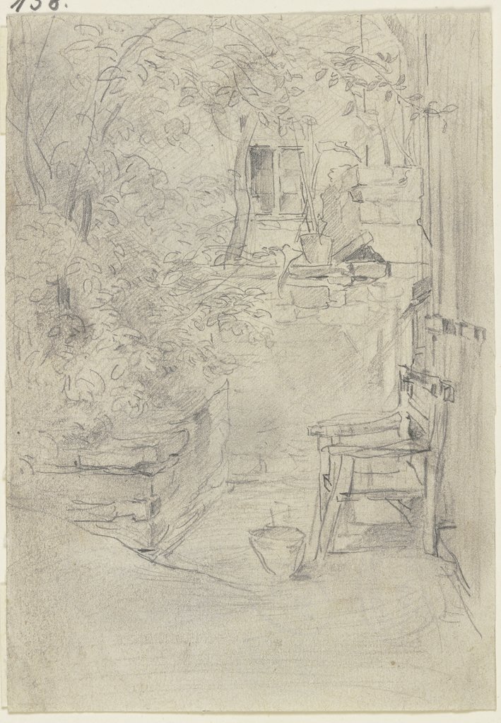 Corner of an innkeeper's garden, Anton Burger