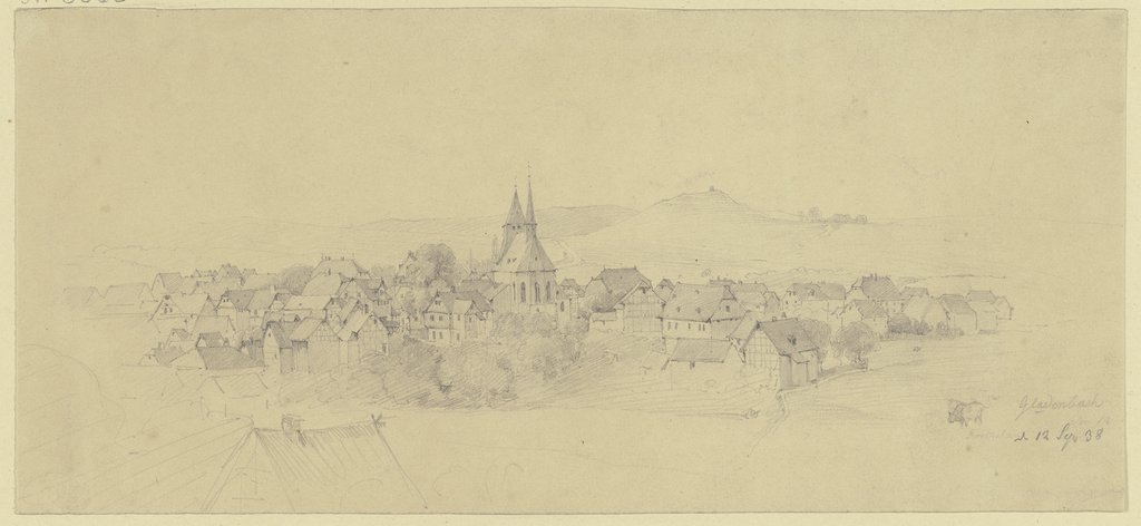 View of Gladenbach, Jakob Fürchtegott Dielmann