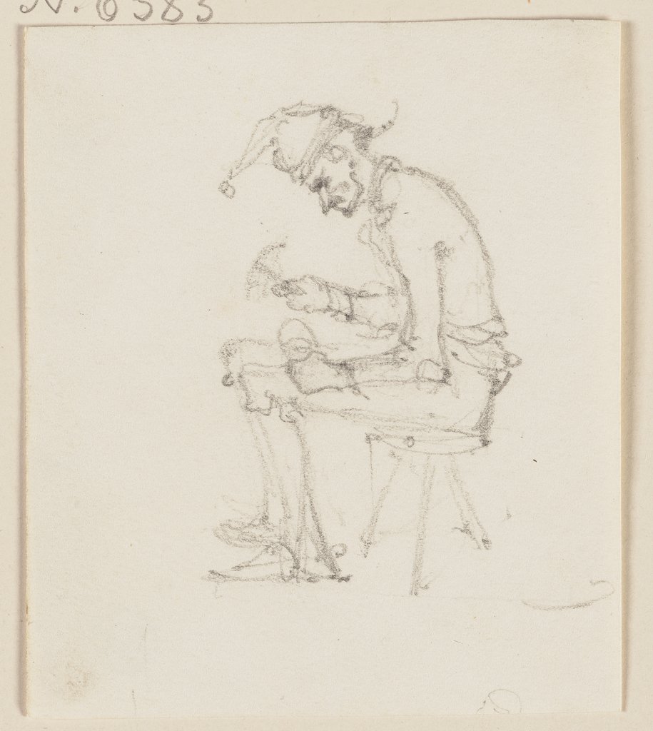 An old shoemaker, Jakob Fürchtegott Dielmann