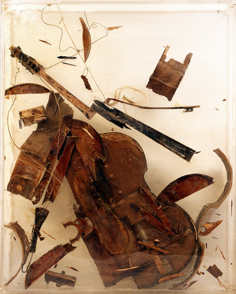 Untitled (Destroyed Double Bass), Arman