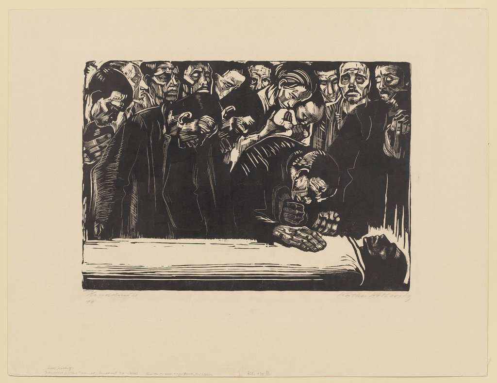 Memorial print for Karl Liebknecht, Käthe Kollwitz