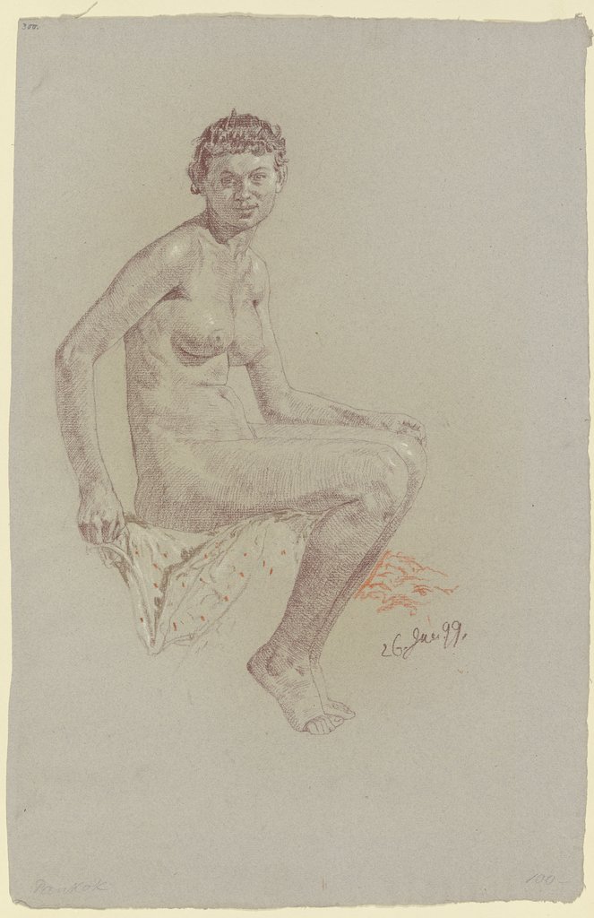 Female nude, Bernhard Pankok