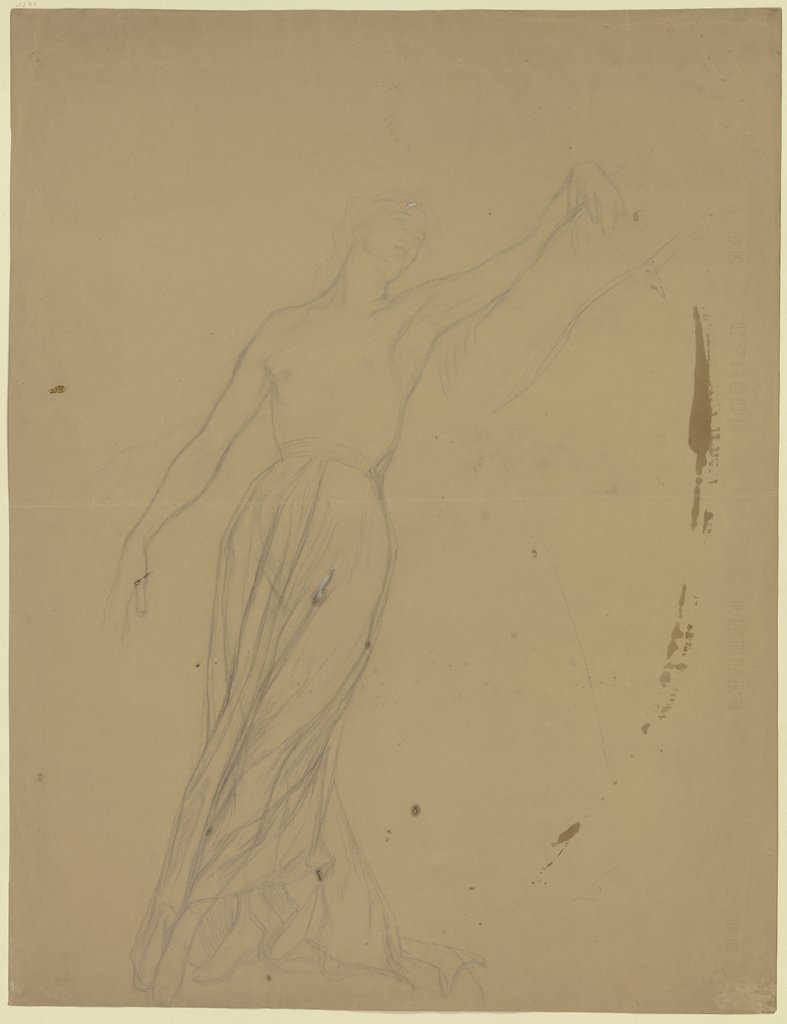 Ophelia as a semi-nude, Victor Müller