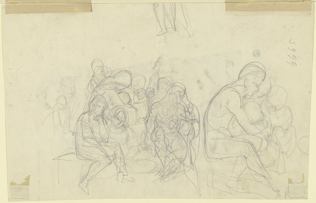 Sitting group of figures, Ferdinand Fellner