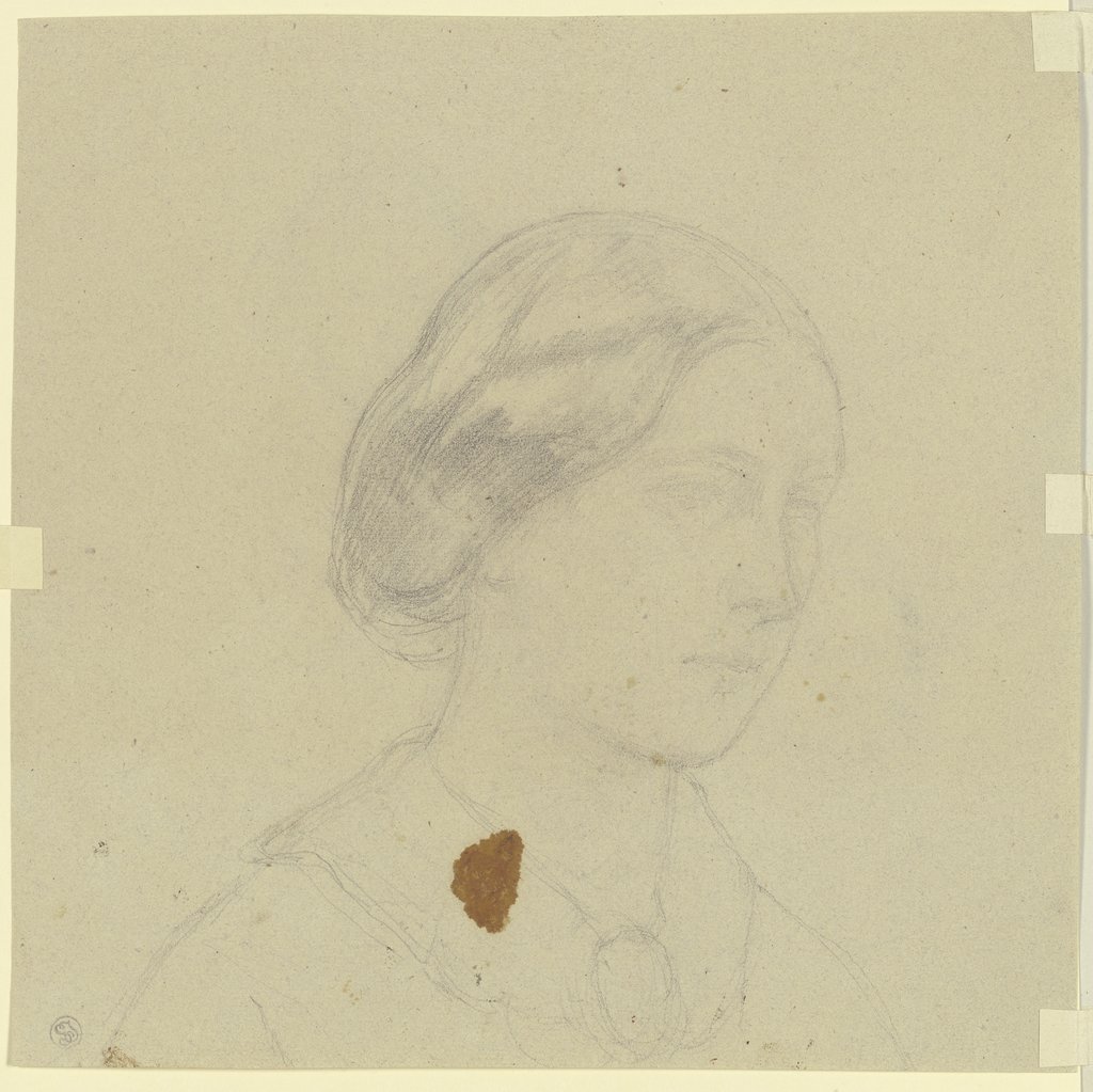 Woman's head, Jakob Becker