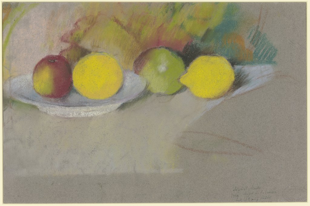 Apples and lemons, August Macke