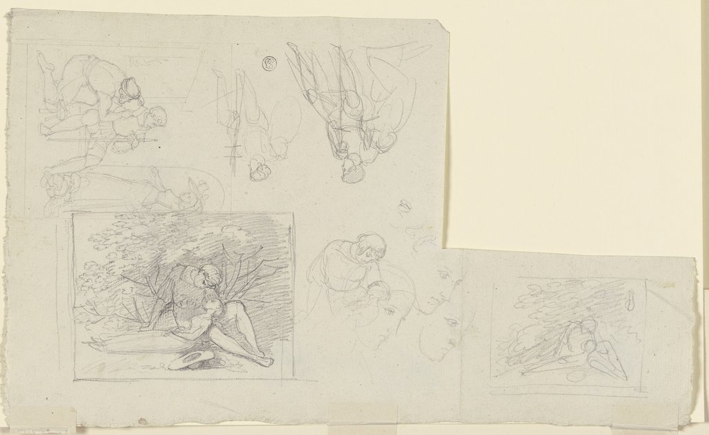 Composition sketches, Gustav Heinrich Naeke