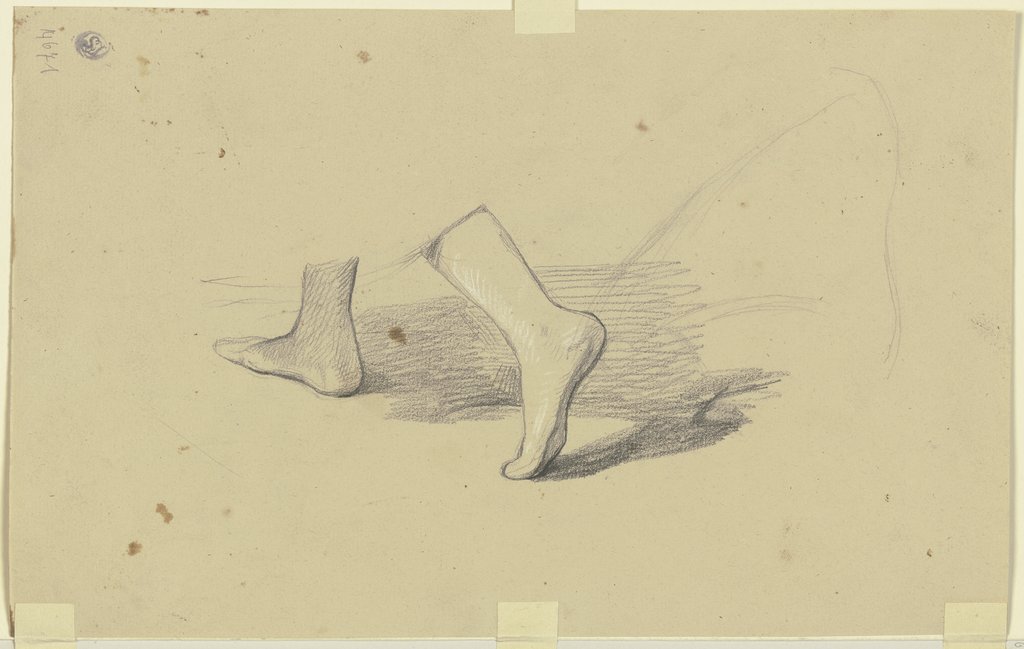 Feet of a walking person, Jakob Becker