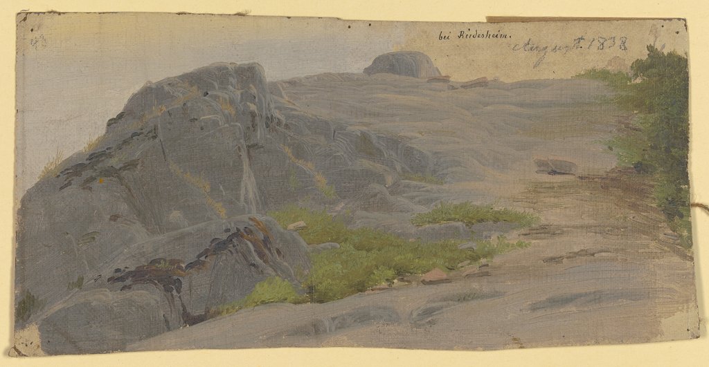 Rock plateau near Rüdesheim, Carl Theodor Reiffenstein