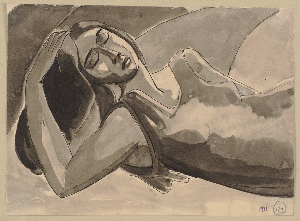 Reclined woman, Hermann Lismann