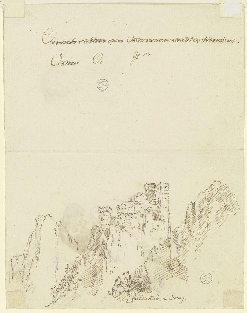 Castle ruins Falkenstein, Georg Melchior Kraus