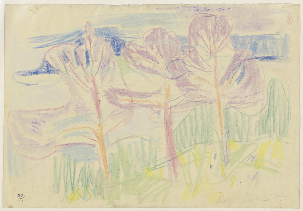 Landscape with trees, Rolf Nesch