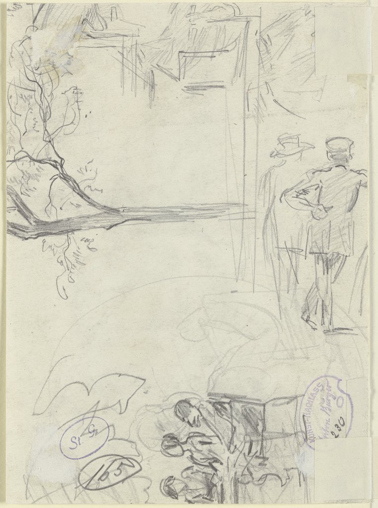 Study sheet: figures, Anton Burger