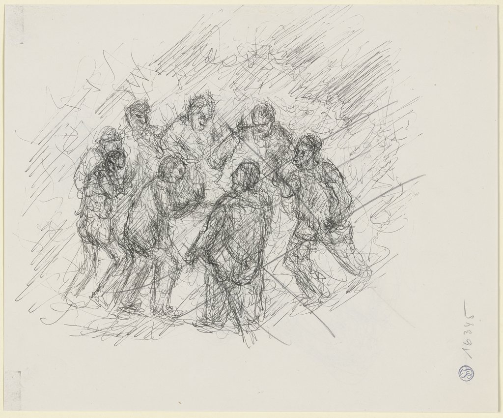 People in a circle, Friedrich von Holzhausen