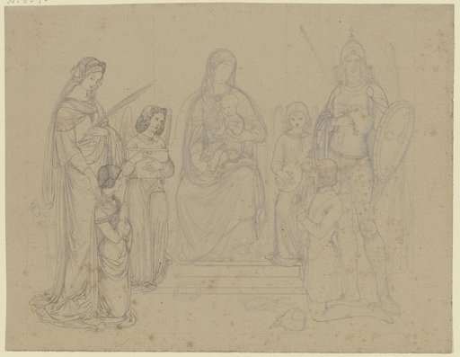 Madonna mit dem Heiligen Georg, der Heiligen Agnes sowie einem Stifter und dessen Frau, vermutlich aus der Fellner'schen Familie, Ferdinand Fellner