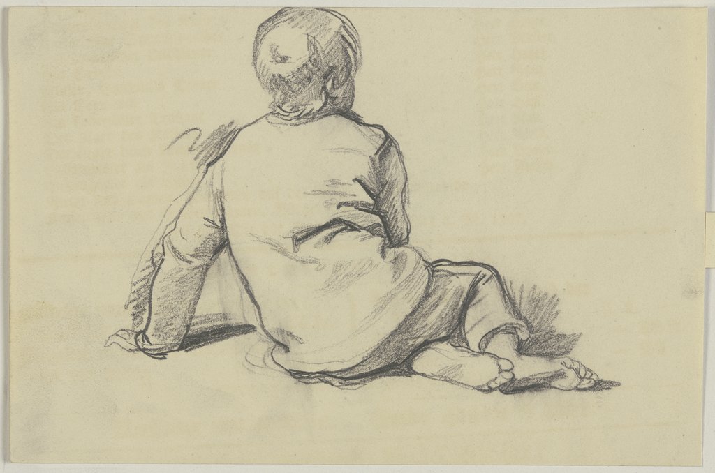 Sitting girl, Jakob Becker