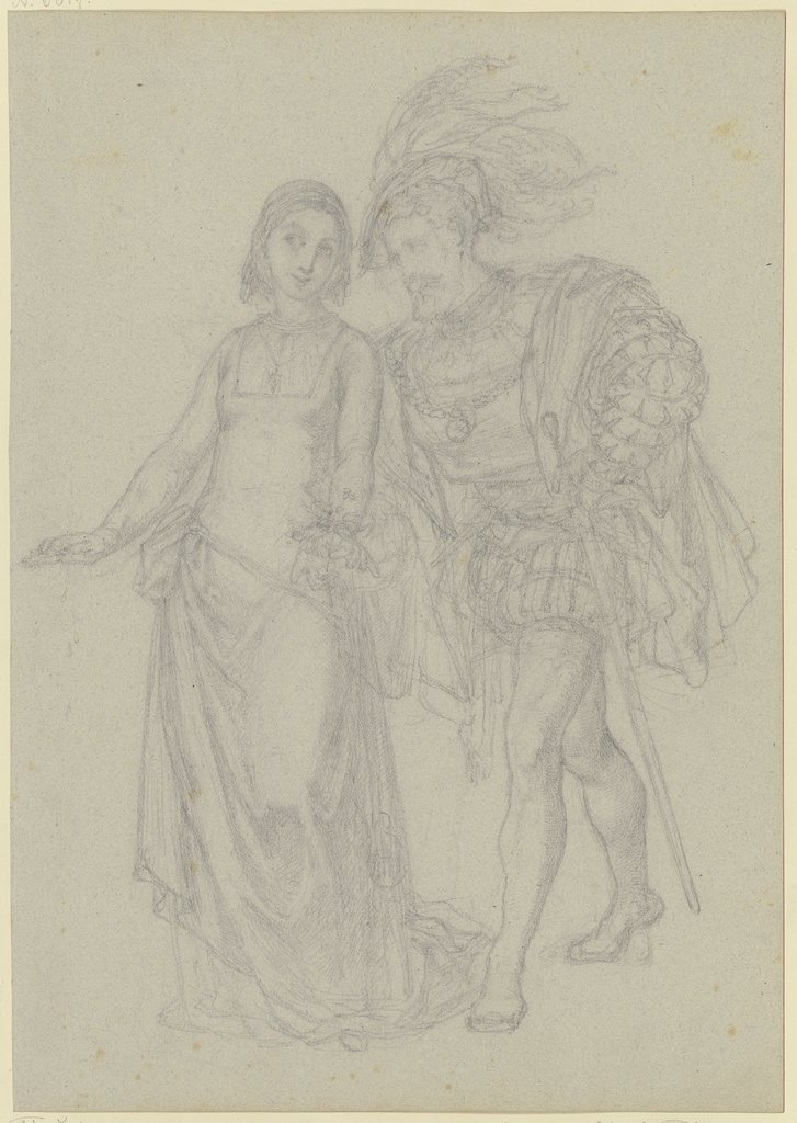 Faust und Gretchen (in Marthens Garten?), Ferdinand Fellner