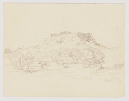 Blick auf die Akropolis in Athen, Ludwig Metz