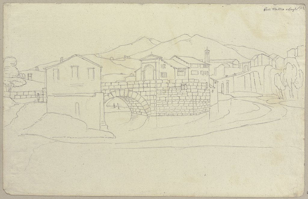 Ponte Mallio a Cagli, Johann Anton Ramboux