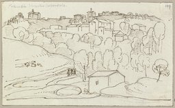 Blick auf Colbordolo, Johann Anton Ramboux