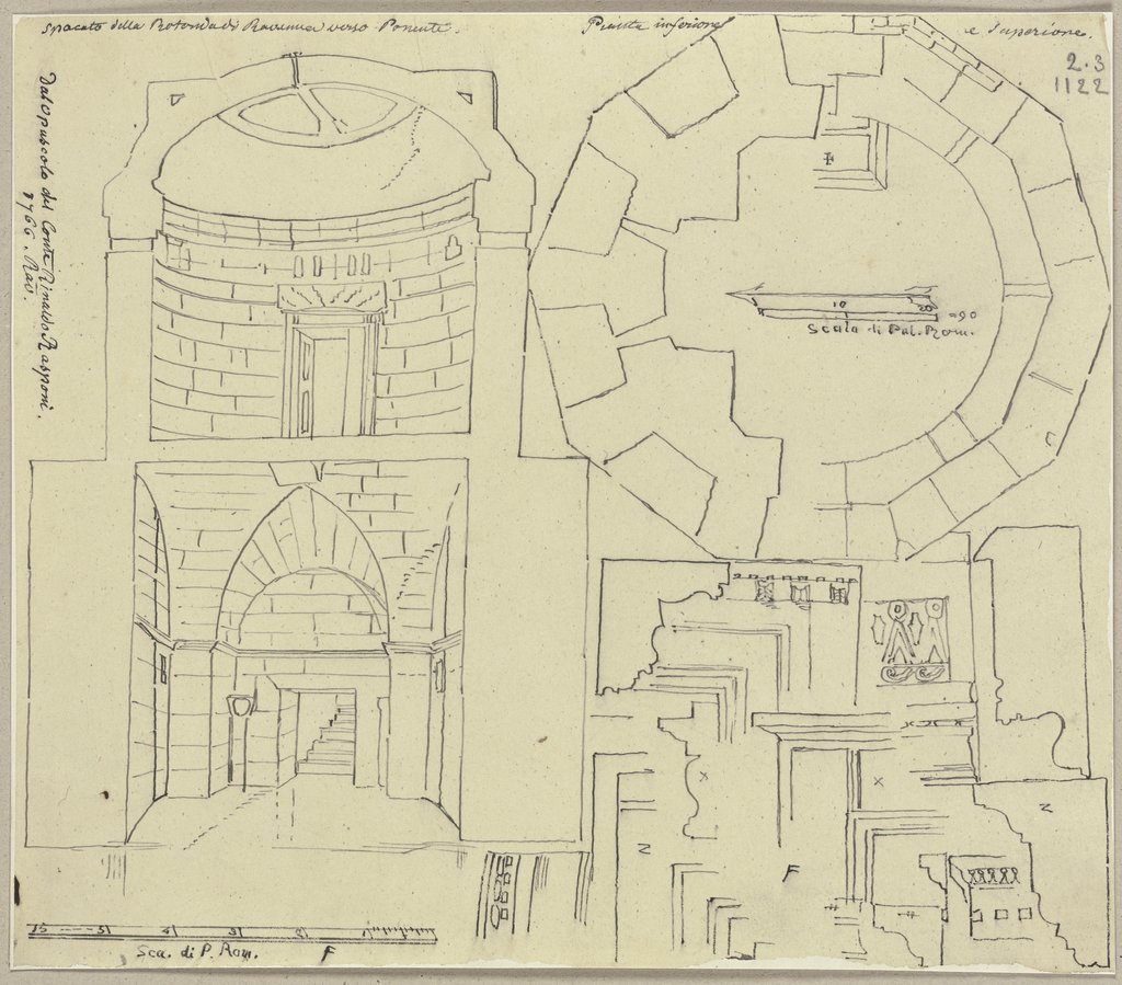 Studien zum Mausoleum des Theoderich, Johann Anton Ramboux