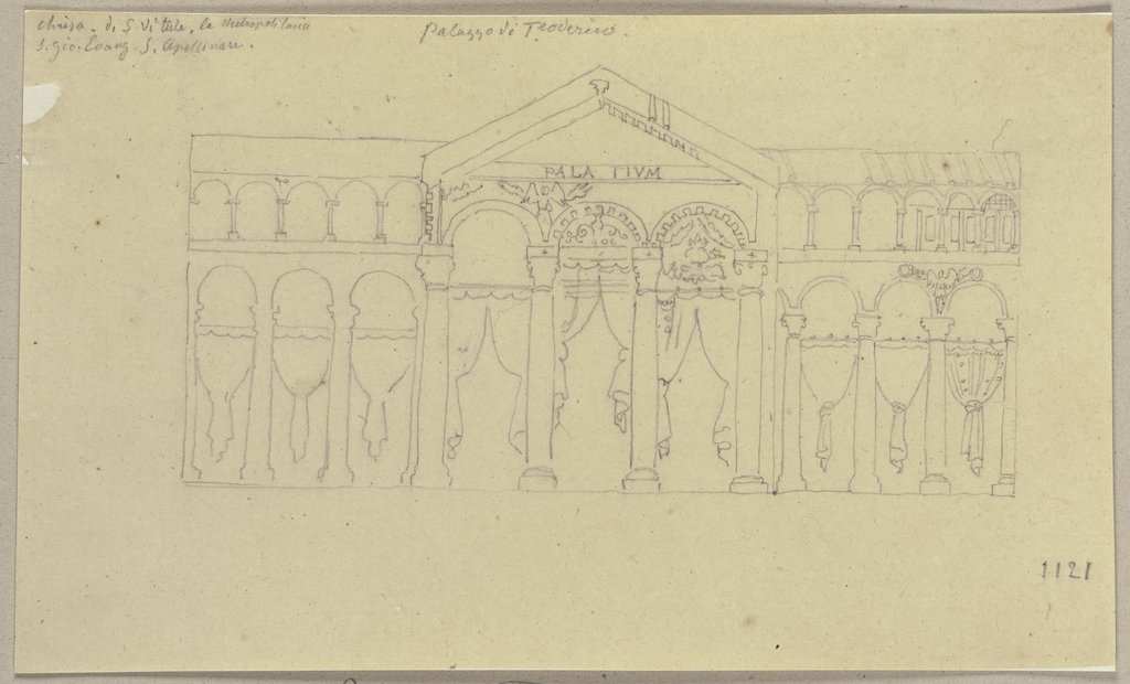 Palast des Theoderich zu Ravenna, Johann Anton Ramboux