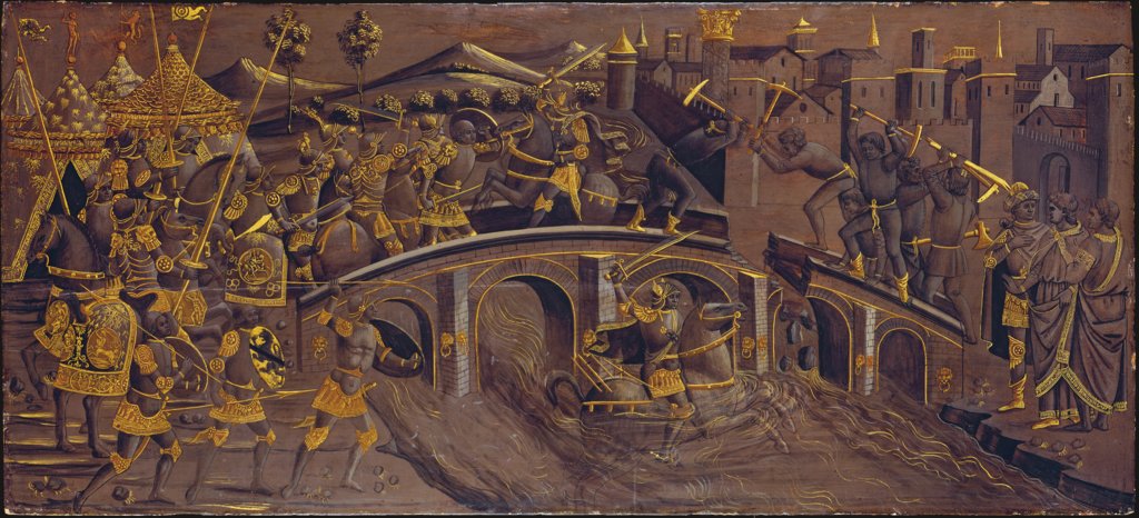 Horatius Cocles Defends the Roman Bridge against Porsenna, Florentine Master ca. 1480