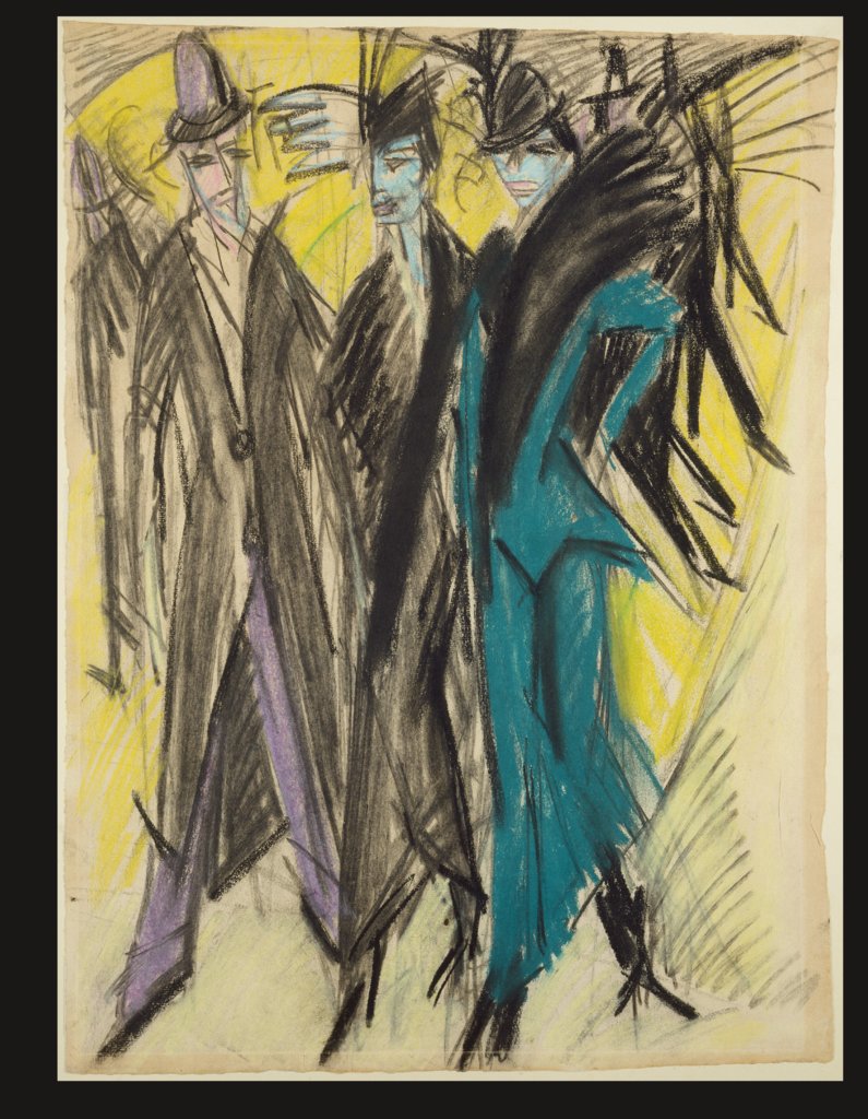 Berlin Street Scene, Ernst Ludwig Kirchner