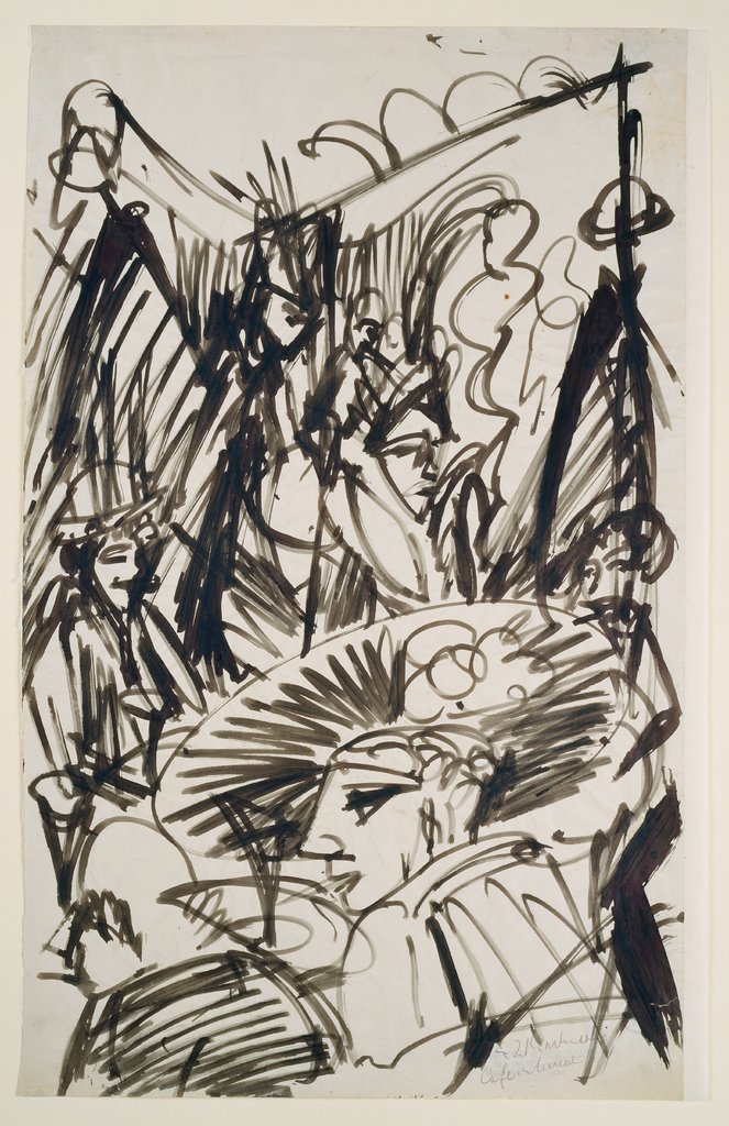 Caféinterieur, Ernst Ludwig Kirchner