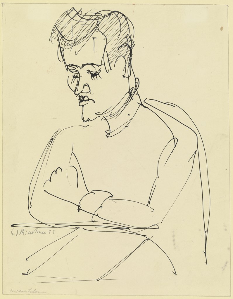 Bildnis Hermann Scherer, Ernst Ludwig Kirchner