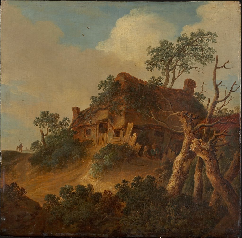 Landscape with Farm House on a Hill, Cornelis van Zwieten;  circle ?