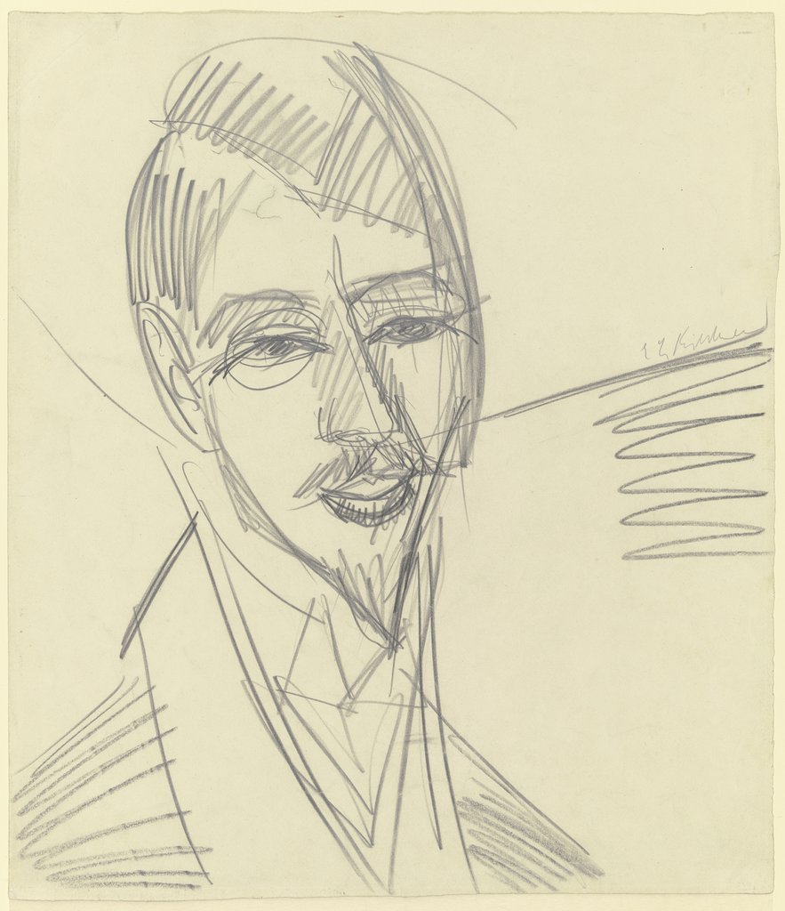 Bildnis Alfred Döblin, Ernst Ludwig Kirchner