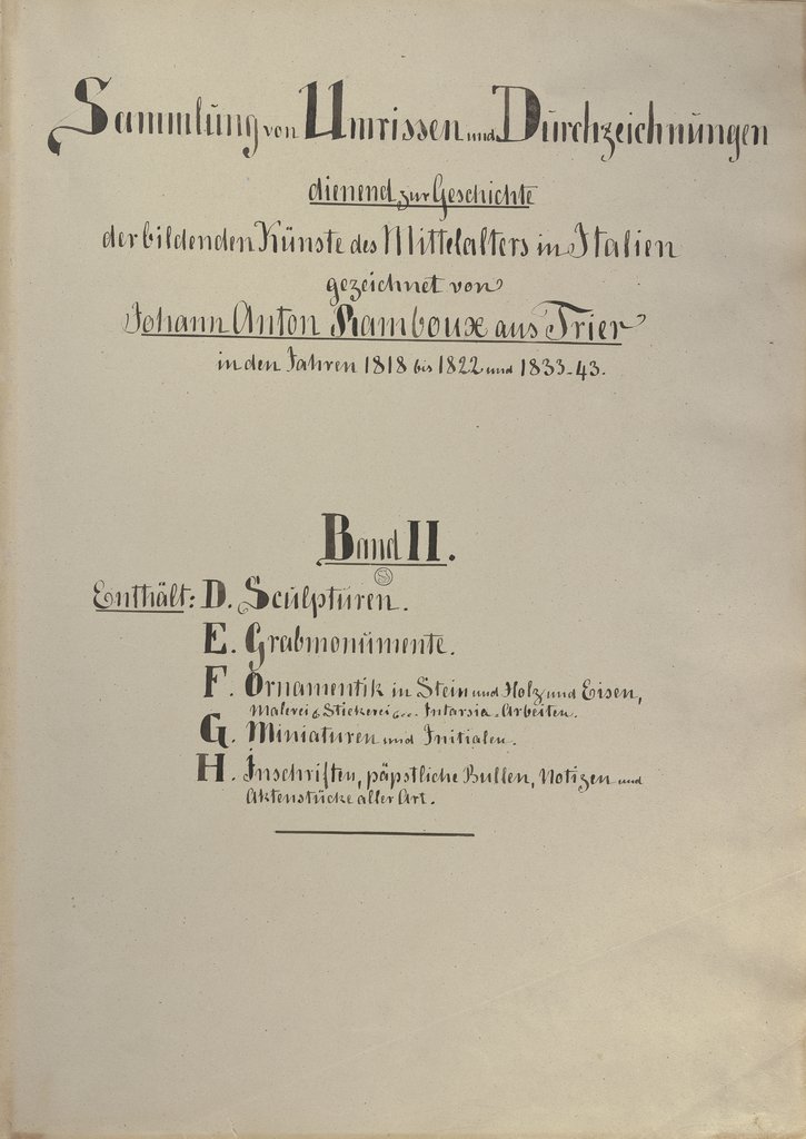 Sammlung von Umrissen und Durchzeichnungen, Band 2, Johann Anton Ramboux