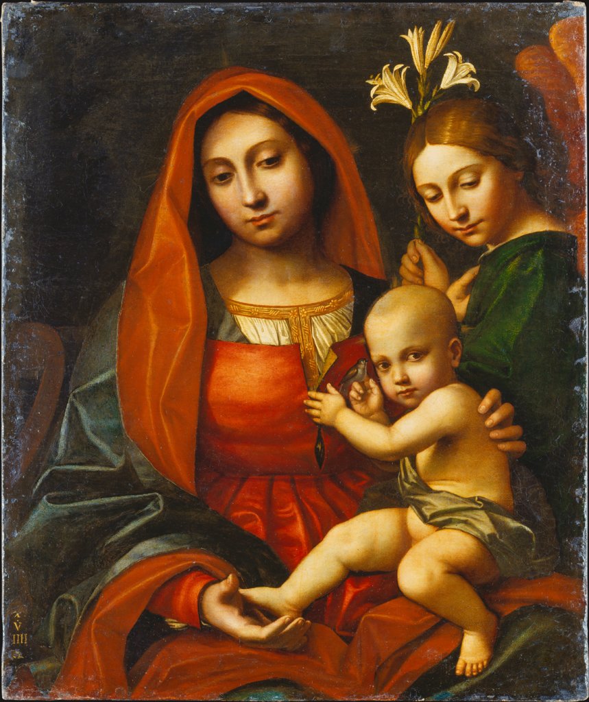 Madonna and Child with an Angel, Cavazzola (Paolo Morando)