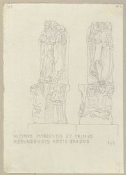 Fragmente einer Kanzel (?), Johann Anton Ramboux, nach Italienisch, 8. Jahrhundert;   ?