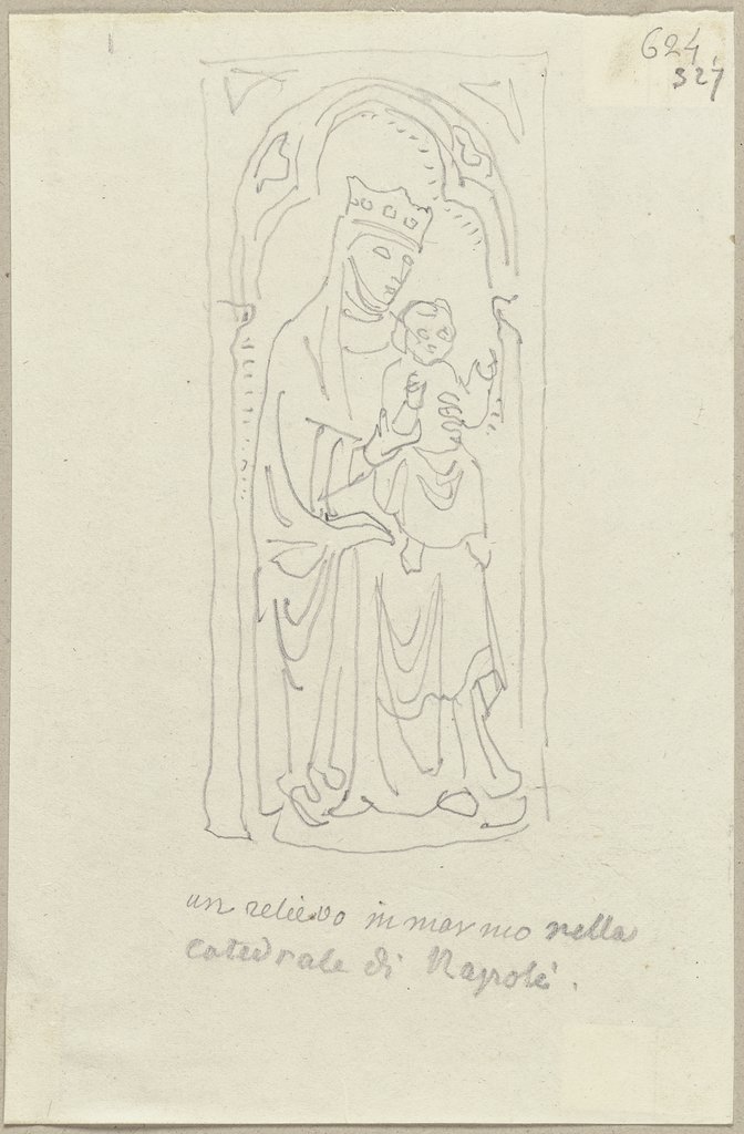 Marmorrelief an der Kathedrale zu Neapel, Johann Anton Ramboux