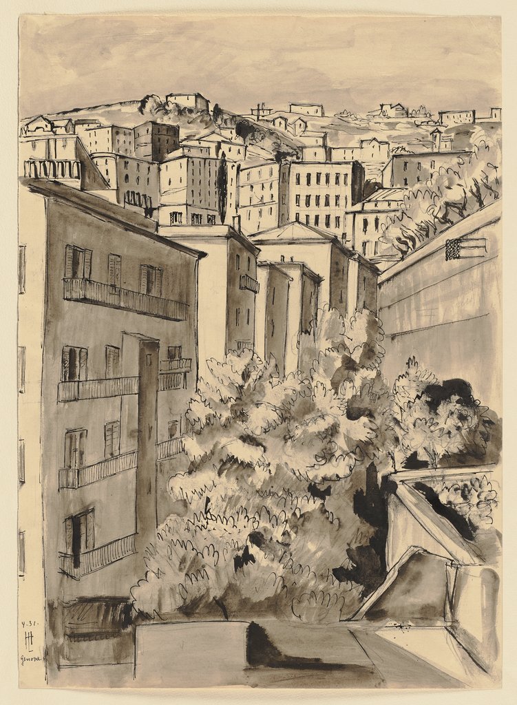 View of Genoa, Hermann Lismann