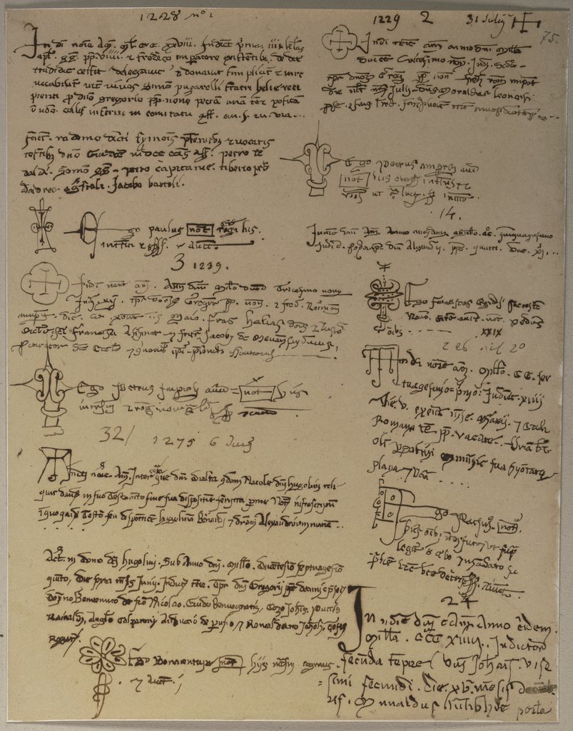 Die Nachschrift einer unbekannten Schrift, Johann Anton Ramboux