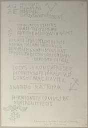 Die Nachschrift einer Inschrift auf der Scala der Basilika Sant'Agnese fuori le Mura in Rom, Johann Anton Ramboux