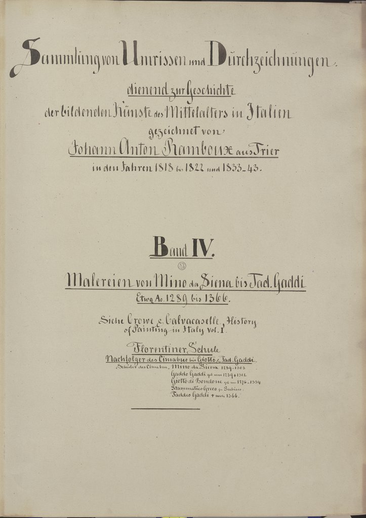 Sammlung von Umrissen und Durchzeichnungen, Band 4, Johann Anton Ramboux