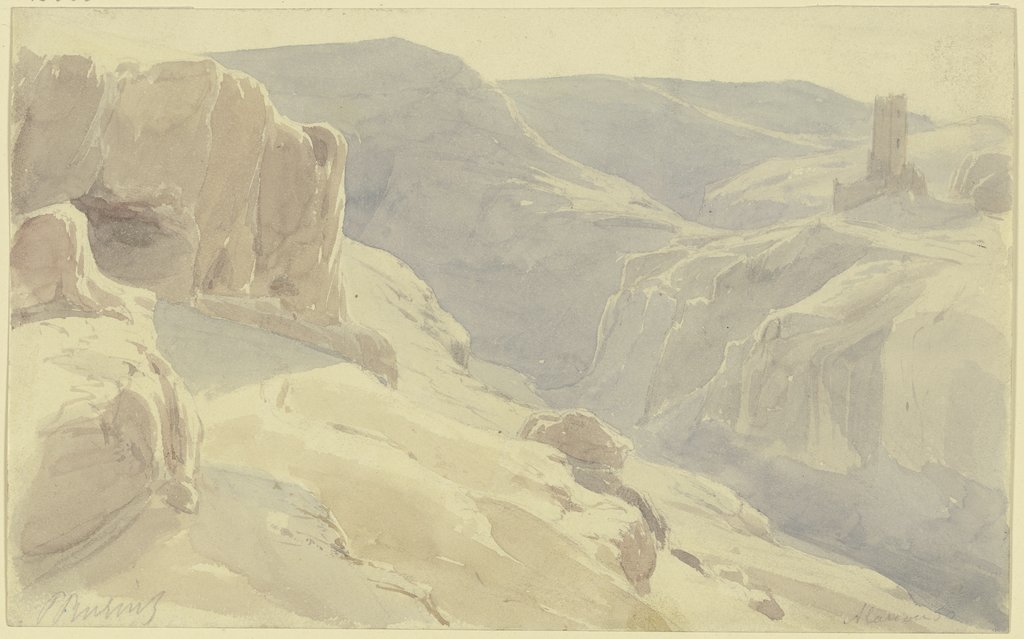 Spanische Gebirgslandschaft, Karl Peter Burnitz