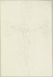 Kruzifix auf Holz in der Badia zu Arezzo, Johann Anton Ramboux, nach Giotto di Bondone;   ?