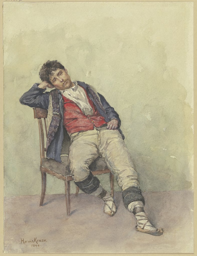 Sitzender Italiener, Hermann Kruse