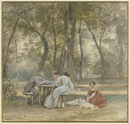 Der Künstler mit seiner Familie in Ferien, Philipp Rumpf